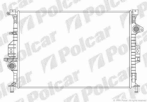 Polcar 3219080K - Radiators, Motora dzesēšanas sistēma ps1.lv