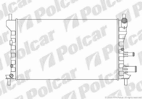 Polcar 321008A4 - Radiators, Motora dzesēšanas sistēma ps1.lv