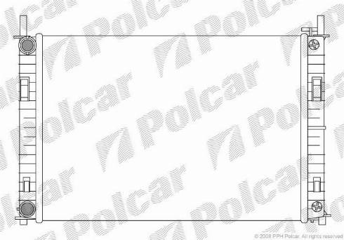 Polcar 3212081X - Radiators, Motora dzesēšanas sistēma ps1.lv