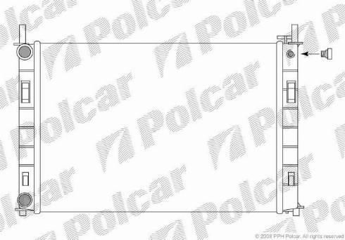 Polcar 321208-3 - Radiators, Motora dzesēšanas sistēma ps1.lv