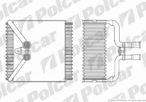 Polcar 3217P81X - Iztvaikotājs, Gaisa kondicionēšanas sistēma ps1.lv