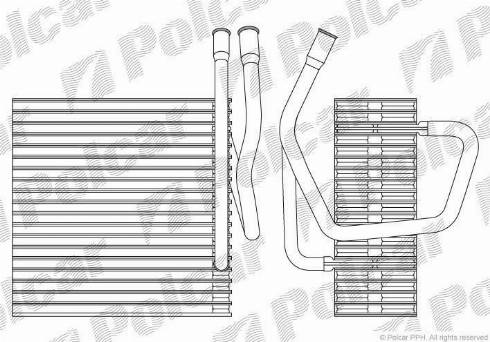 Polcar 2405P8-1 - Iztvaikotājs, Gaisa kondicionēšanas sistēma ps1.lv