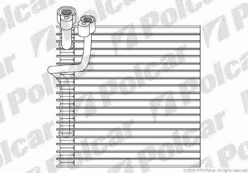 Polcar 2405P8-2 - Iztvaikotājs, Gaisa kondicionēšanas sistēma ps1.lv