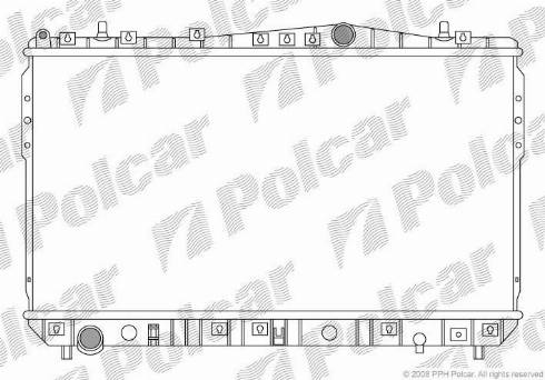 Polcar 2505081X - Radiators, Motora dzesēšanas sistēma ps1.lv