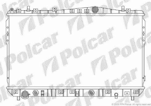Polcar 2505082K - Radiators, Motora dzesēšanas sistēma ps1.lv