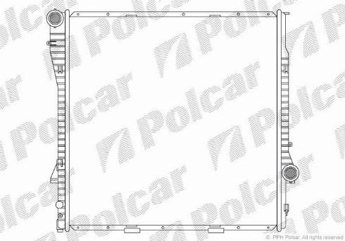 Polcar 2050081X - Radiators, Motora dzesēšanas sistēma ps1.lv