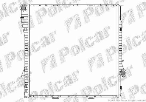 Polcar 205008-3 - Radiators, Motora dzesēšanas sistēma ps1.lv