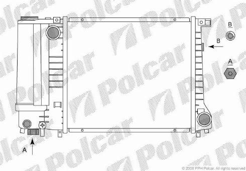 Polcar 200508-5 - Radiators, Motora dzesēšanas sistēma ps1.lv