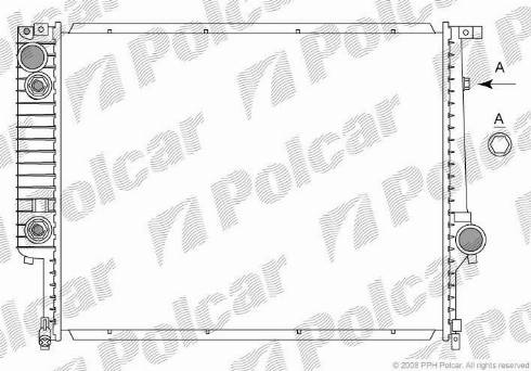 Polcar 200508-0 - Radiators, Motora dzesēšanas sistēma ps1.lv