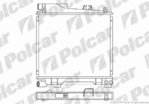 Polcar 200508-3 - Radiators, Motora dzesēšanas sistēma ps1.lv