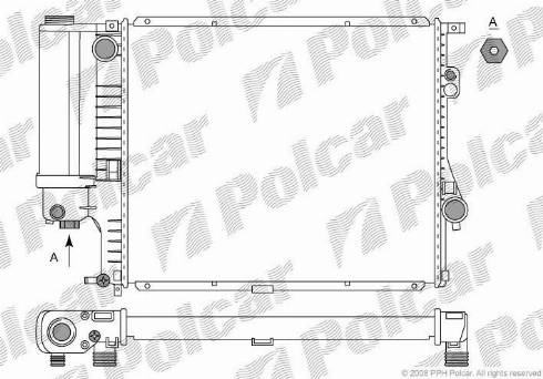 Polcar 2016083X - Radiators, Motora dzesēšanas sistēma ps1.lv