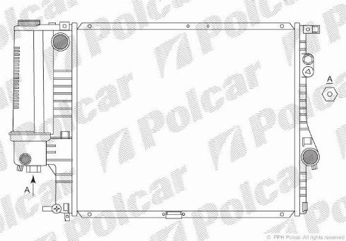 Polcar 201608-3 - Radiators, Motora dzesēšanas sistēma ps1.lv