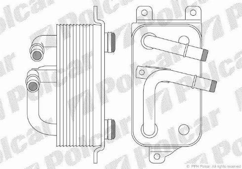 Polcar 2017L8-4 - Eļļas radiators, Motoreļļa ps1.lv