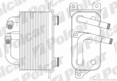 Polcar 2017L8-2 - Eļļas radiators, Motoreļļa ps1.lv