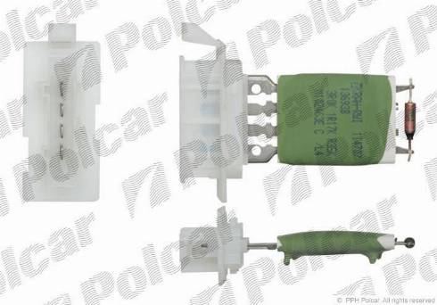 Polcar 2800KST1X - Rezistors, Salona ventilators ps1.lv