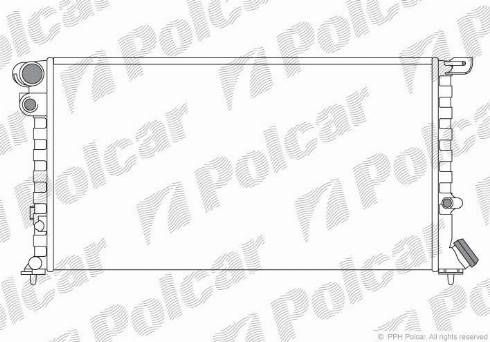 Polcar 2350084X - Radiators, Motora dzesēšanas sistēma ps1.lv