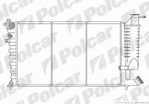 Polcar 2350080X - Radiators, Motora dzesēšanas sistēma ps1.lv