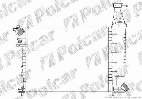 Polcar 2350081X - Radiators, Motora dzesēšanas sistēma ps1.lv