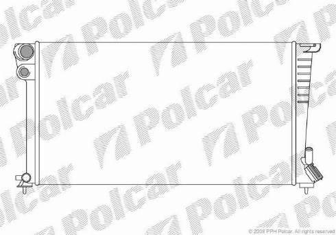 Polcar 235008A7 - Radiators, Motora dzesēšanas sistēma ps1.lv