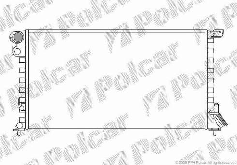 Polcar 235008-A - Radiators, Motora dzesēšanas sistēma ps1.lv