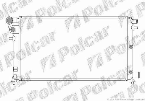 Polcar 2306083X - Radiators, Motora dzesēšanas sistēma ps1.lv