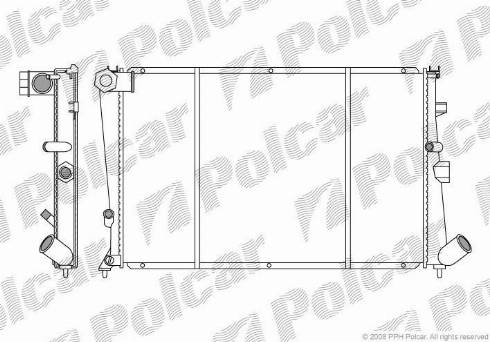 Polcar 230008-3 - Radiators, Motora dzesēšanas sistēma ps1.lv