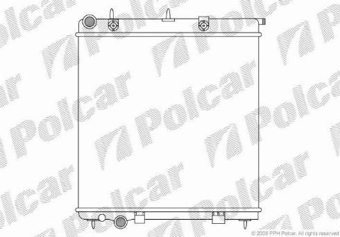 Polcar 2315081X - Radiators, Motora dzesēšanas sistēma ps1.lv