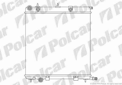 Polcar 2315082X - Radiators, Motora dzesēšanas sistēma ps1.lv