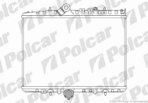 Polcar 2332089X - Radiators, Motora dzesēšanas sistēma ps1.lv