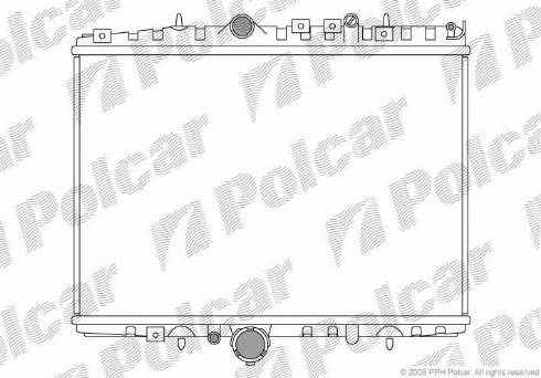 Polcar 2332086X - Radiators, Motora dzesēšanas sistēma ps1.lv