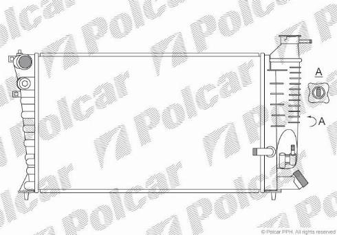 Polcar 232408-4 - Radiators, Motora dzesēšanas sistēma ps1.lv