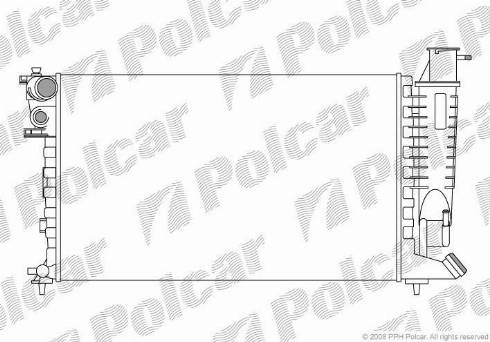 Polcar 232408-5 - Radiators, Motora dzesēšanas sistēma ps1.lv