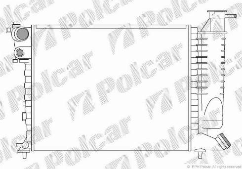 Polcar 2324081X - Radiators, Motora dzesēšanas sistēma ps1.lv