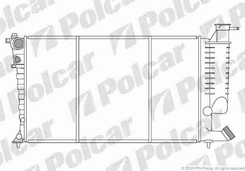 Polcar 2324088X - Radiators, Motora dzesēšanas sistēma ps1.lv