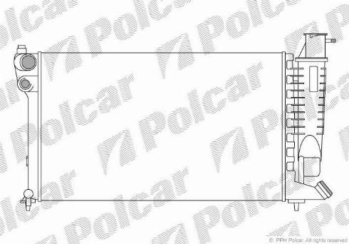 Polcar 232408-8 - Radiators, Motora dzesēšanas sistēma ps1.lv