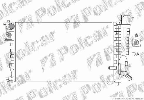 Polcar 232408A4 - Radiators, Motora dzesēšanas sistēma ps1.lv