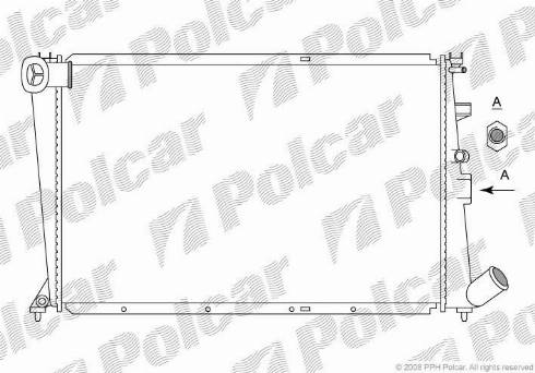 Polcar 2325084X - Radiators, Motora dzesēšanas sistēma ps1.lv