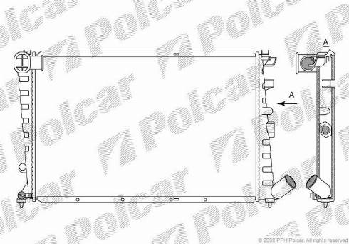 Polcar 232508-4 - Radiators, Motora dzesēšanas sistēma ps1.lv