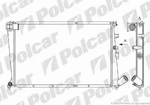 Polcar 2325085X - Radiators, Motora dzesēšanas sistēma ps1.lv