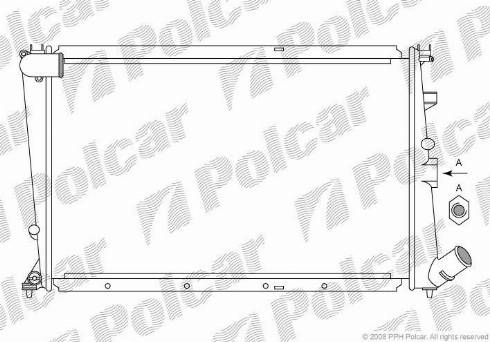 Polcar 232508A4 - Radiators, Motora dzesēšanas sistēma ps1.lv