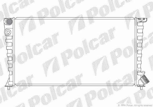 Polcar 232608-4 - Radiators, Motora dzesēšanas sistēma ps1.lv