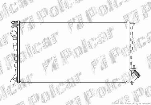 Polcar 232608-5 - Radiators, Motora dzesēšanas sistēma ps1.lv