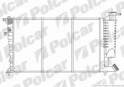 Polcar 2326086X - Radiators, Motora dzesēšanas sistēma ps1.lv