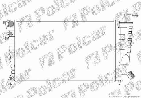 Polcar 232608-6 - Radiators, Motora dzesēšanas sistēma ps1.lv