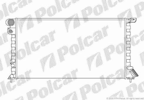 Polcar 2326081X - Radiators, Motora dzesēšanas sistēma ps1.lv