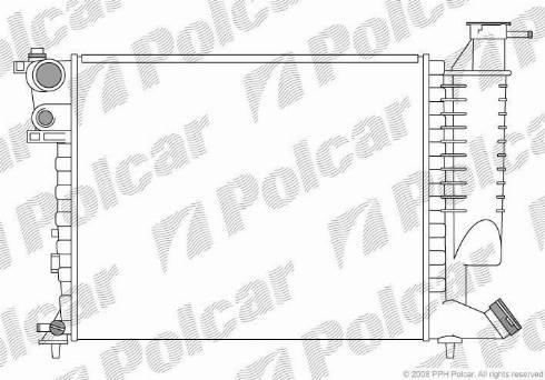 Polcar 2326083X - Radiators, Motora dzesēšanas sistēma ps1.lv