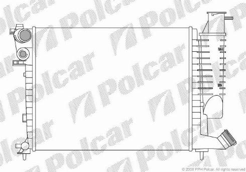 Polcar 232608-3 - Radiators, Motora dzesēšanas sistēma ps1.lv