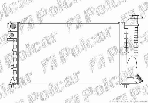 Polcar 2326082X - Radiators, Motora dzesēšanas sistēma ps1.lv