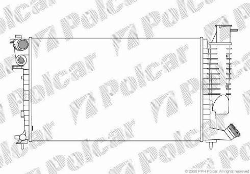 Polcar 232608-2 - Radiators, Motora dzesēšanas sistēma ps1.lv