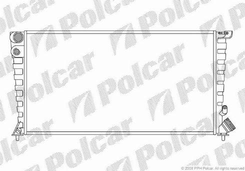 Polcar 232608A5 - Radiators, Motora dzesēšanas sistēma ps1.lv